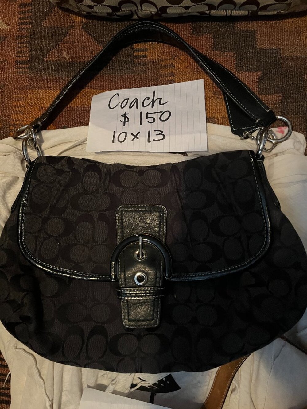 COACH BLACK HAND BAG